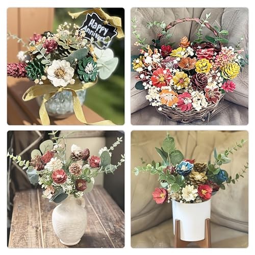 18pcs Eucalyptus Stems Artificial Eucalyptus Leaves Stems Artificial 18 piezas