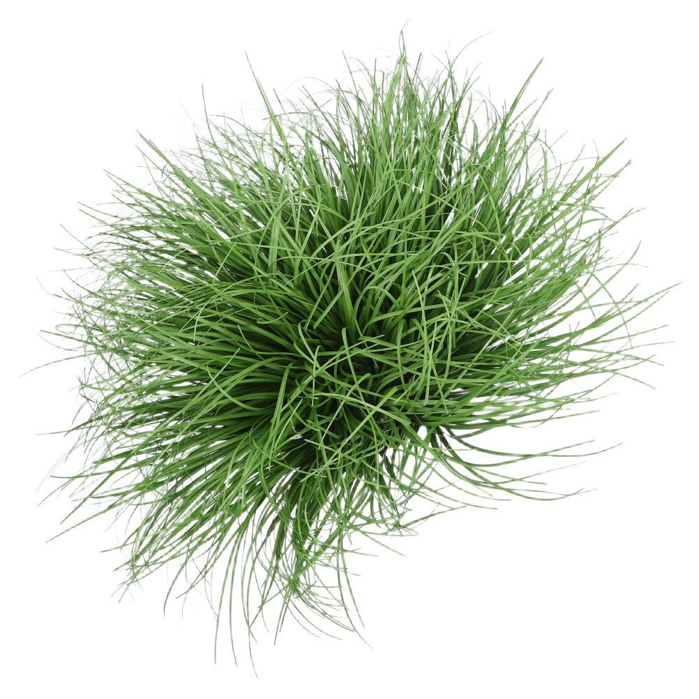 Artificial Grass: 12 Inch Faux Onion Grass Shrub Arrangement for Indoor Living
