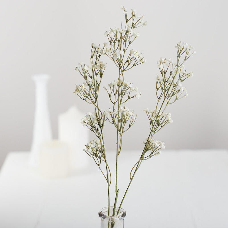 Set of 12 Artificial Gypsophilia Baby’s Breath 22-1/2″ Tall Floral Picks