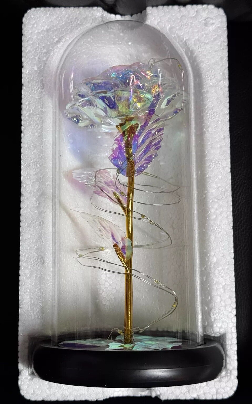 Galaxy Artificial Rose Flower Love Forever Enchanted Rose Colorful LED Light