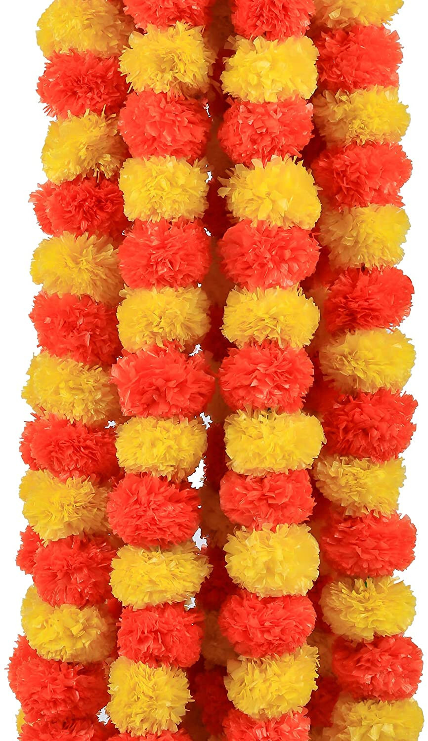 Artificial Marigold Flowers Garland Vine Home Decor Party Event Wedding Decor