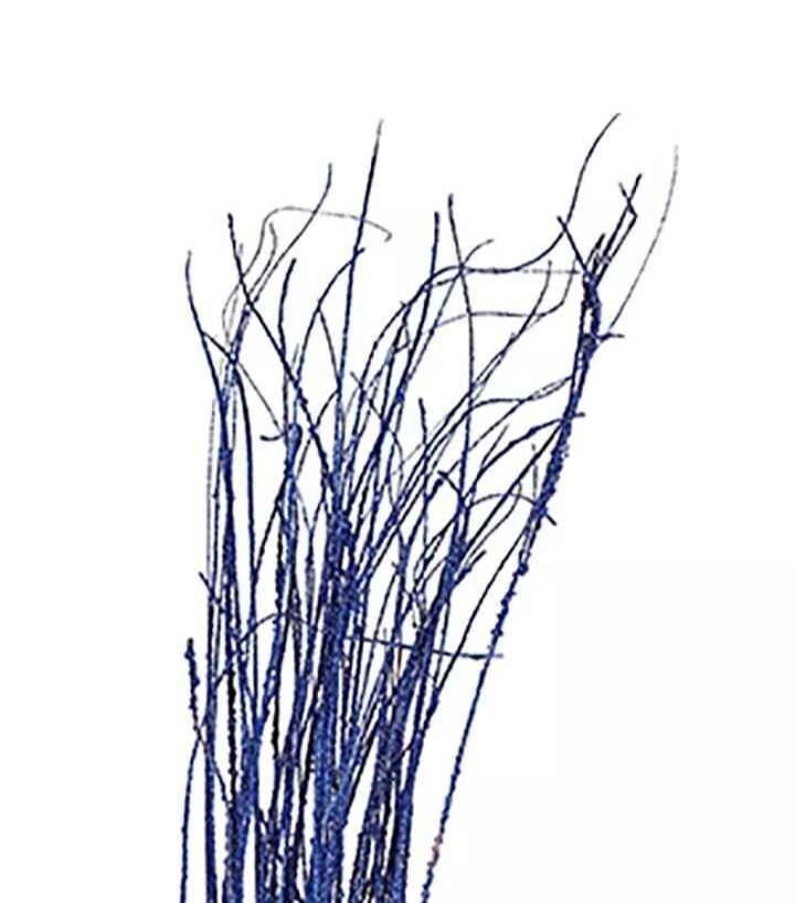 Case Of 12 Sparkle Glitter Wispies Pack of 20 Stems 36in Royal Blue 240 ct