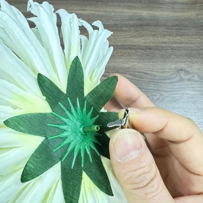 7 Inch Large Chrysanthemum Flowers Artificial Heads,Silk Flowers for Crafts,F…