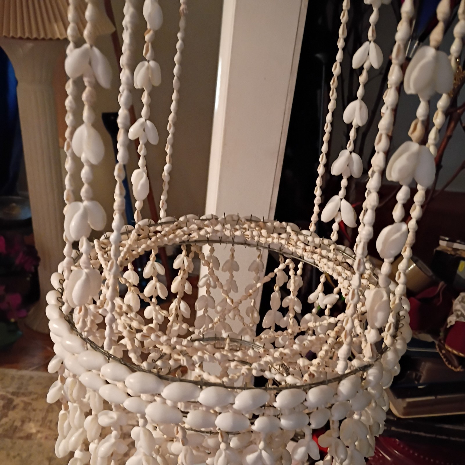 Seashell Plant Holdes White Ivory Color Pretty For Homes
