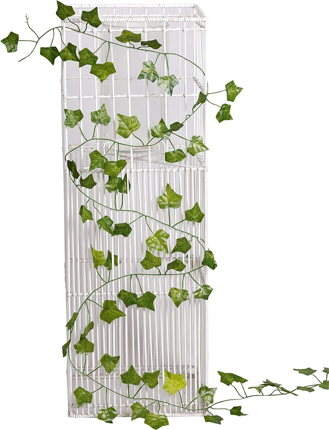 24 Pack (168Ft) Fake Ivy Garland Artificial Fake Vines Leaf Flower Balcony dé…