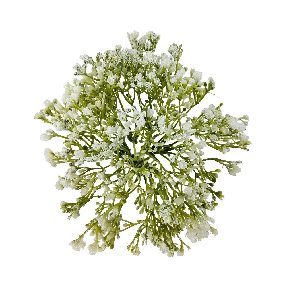 Artificial Baby’s Breath Flower Picks White 12 Inch for Indoor Decor Set of 3