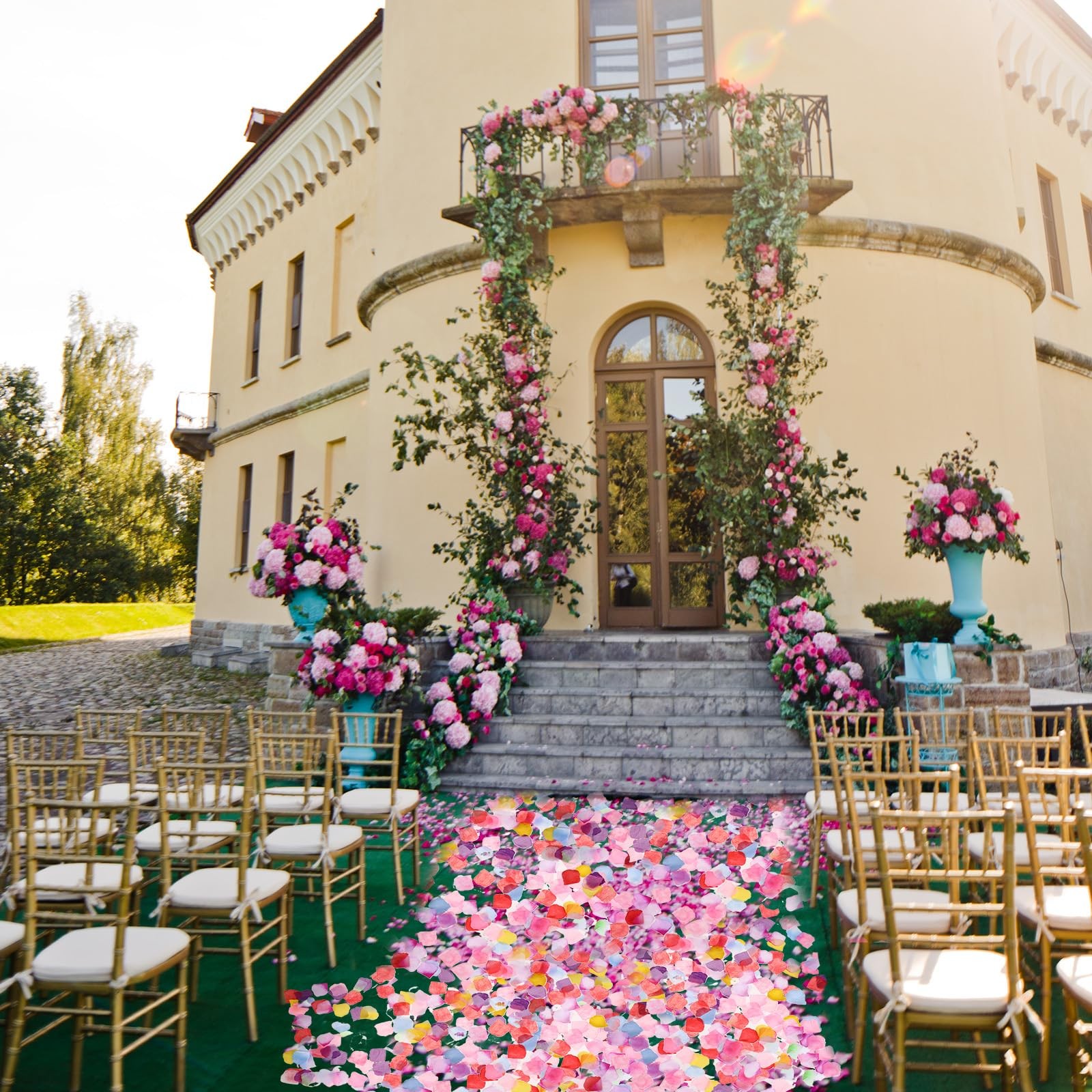 1000 pcs Artificial Rose Petals Fake Petal Flower Decoration for Wedding Part…