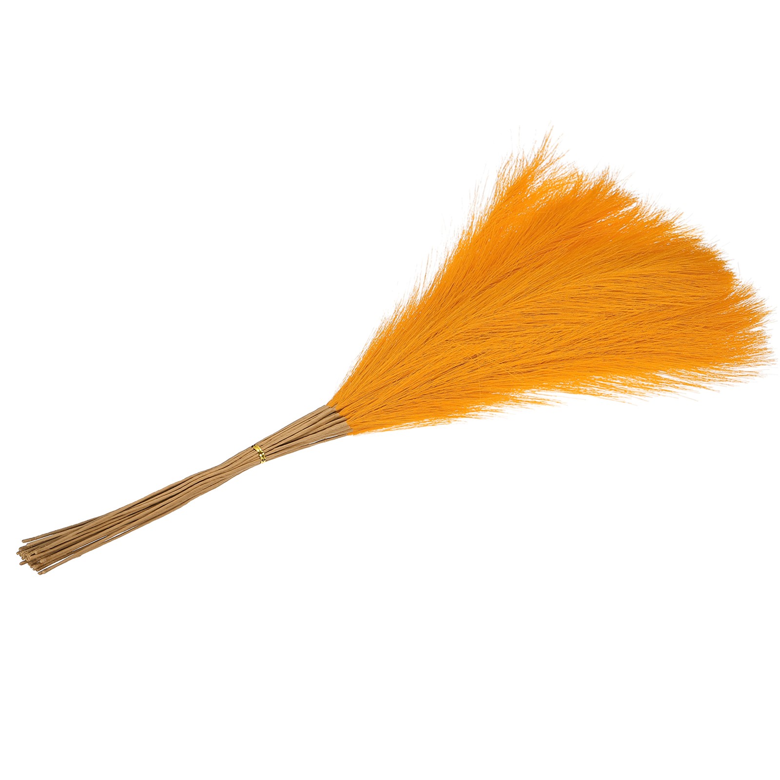 24in Pampas Grass Decor, 50pcs Artificial Pampas Grass Bulk, Orange