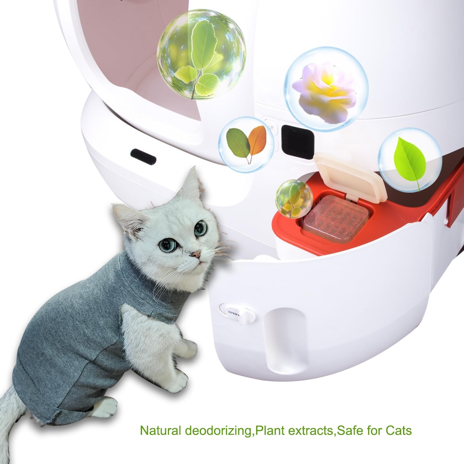 6 Pack Pet Odor Eliminator,Cat Litter Box 1 Ounce (Pack of 6), Beige