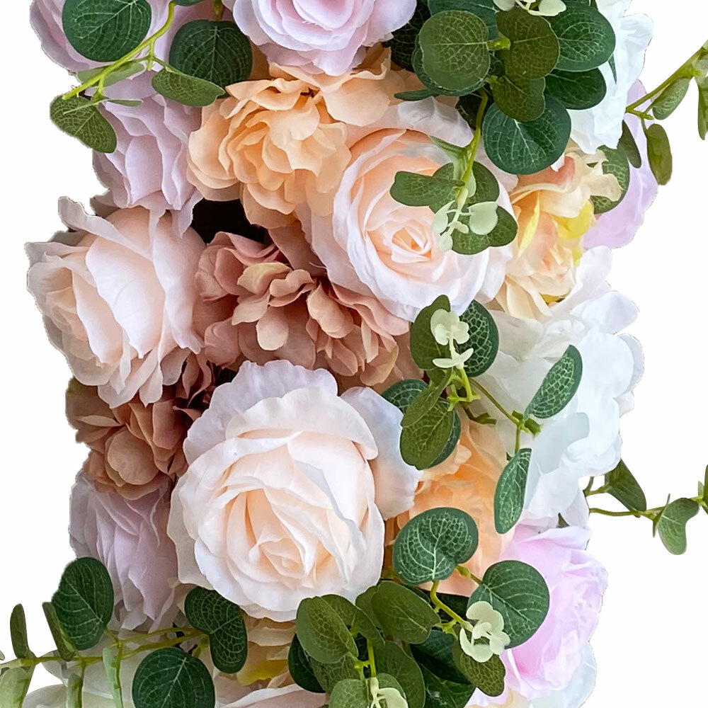 Artificial Flower Row Wedding Arch Flowers Draping Floral Garland Silk Vines New