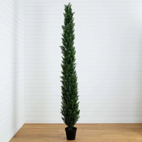 10Ft Topiary Cedar Pine Artificial Tree Home Decor UV Indoor/Outdoor.