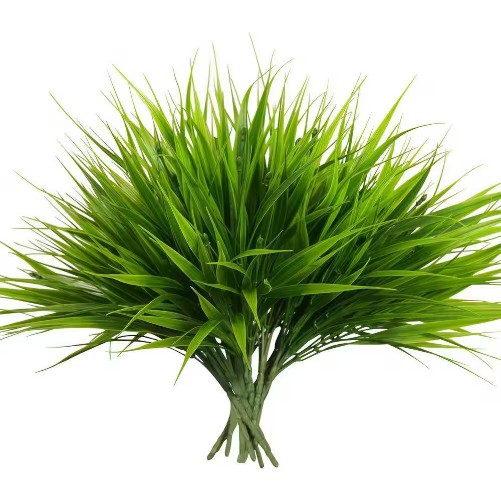 15.74In. Green 12Bundles Artificial Other Plants Outdoor Fake Monkey Grass with