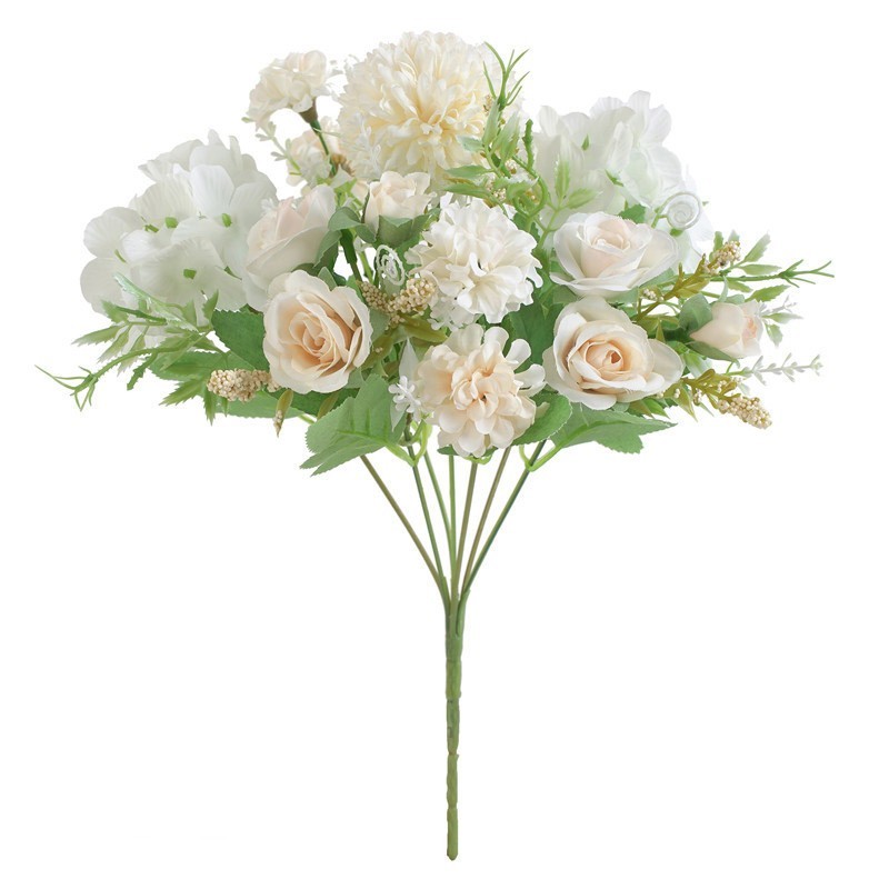 Silk Peony Artificial Fake Flowers Bunch Bouquet Home Wedding Party Decor