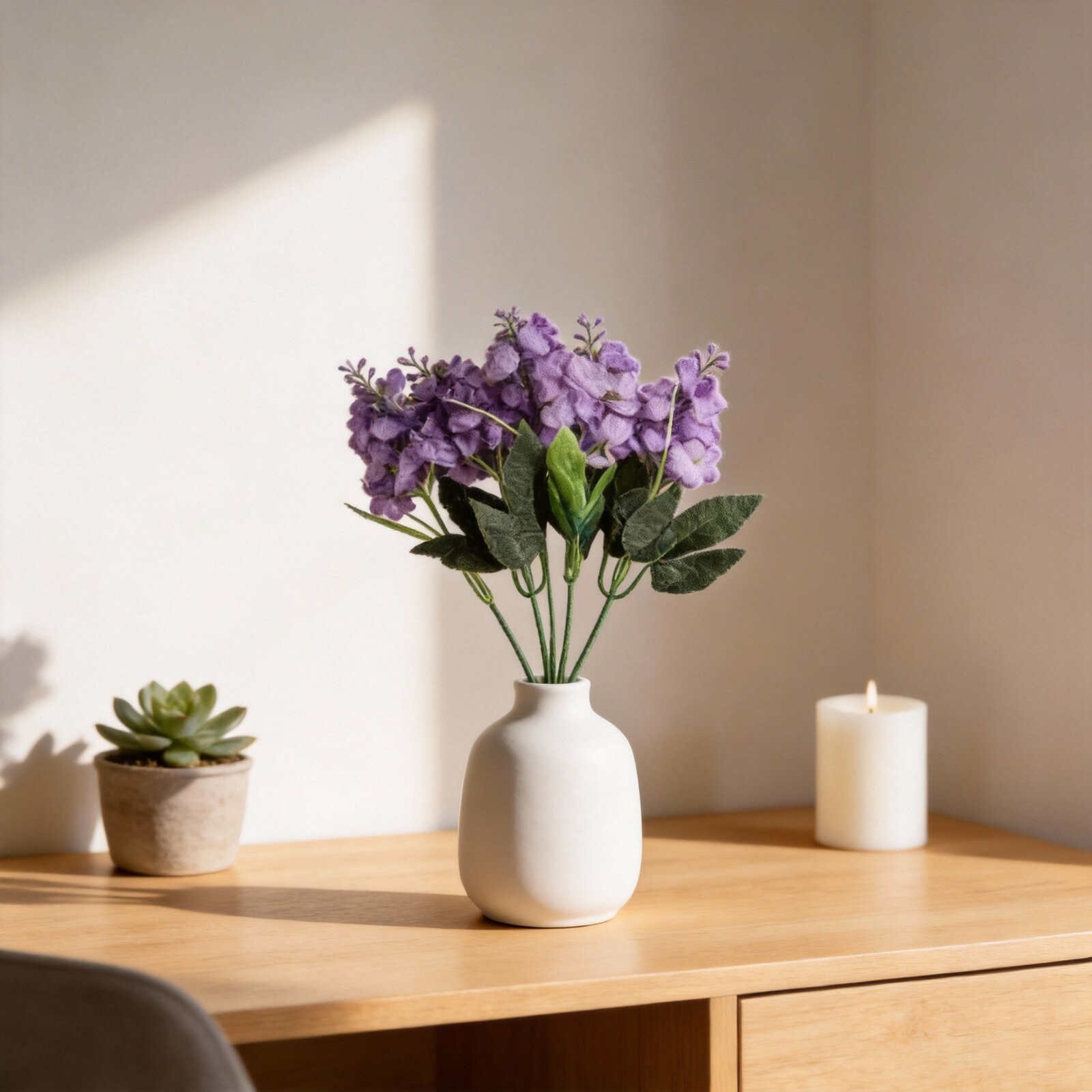 Lifelike Hyacinth Wisteria Artificial Flower for Home and Wedding Decoration