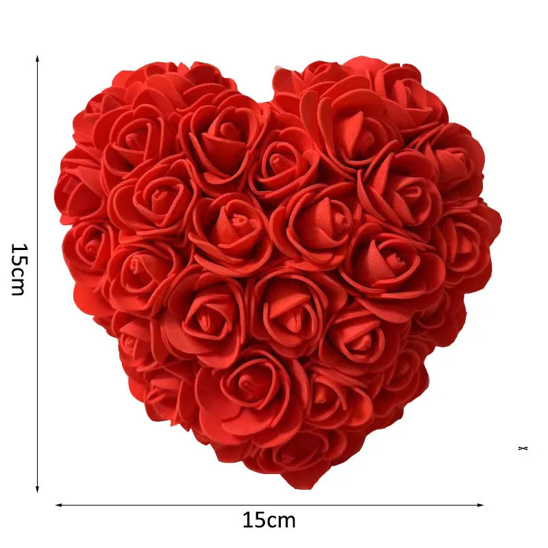 3D Artificial Flower Eternal Rose Heart with Gift Box Valentine’s Mother’s Day