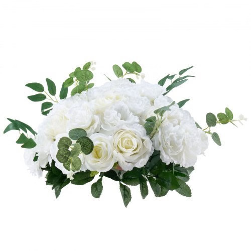Flower Balls Arrangement Bouquet 10 PCS, 17.7-Inch Diameter Artificial Flower Ba