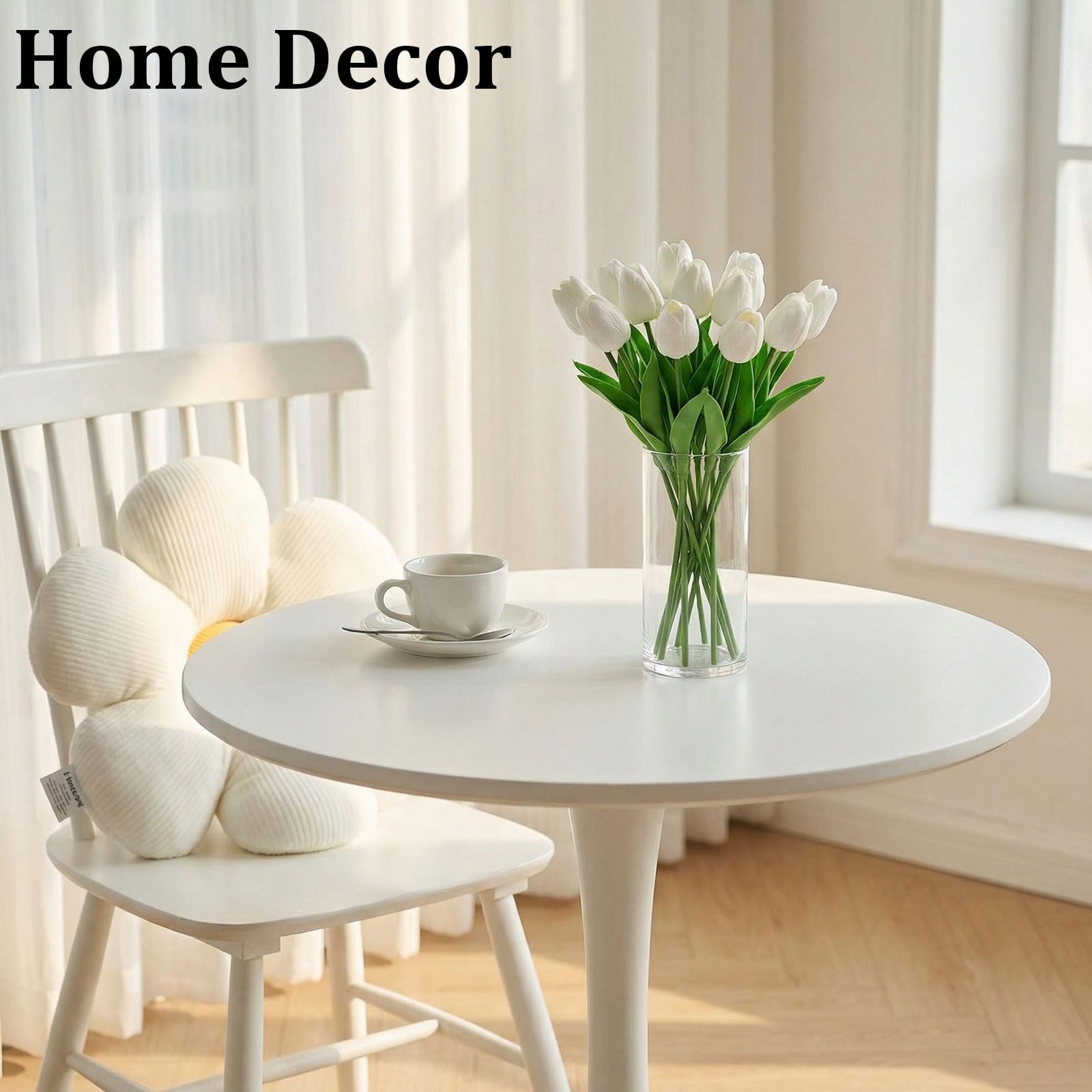 20pcs White Tulips Artificial Flowers Flores Artificiales para Decoracion,Rea…