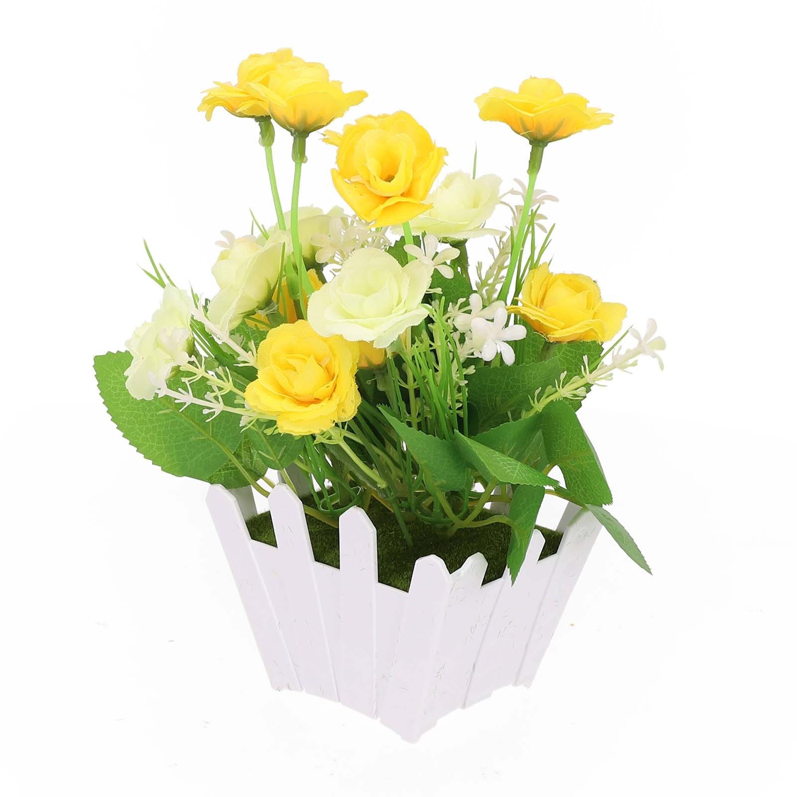 Realistic Looking Artificial Flowers in Pot for Indoor and Outdoor Use
