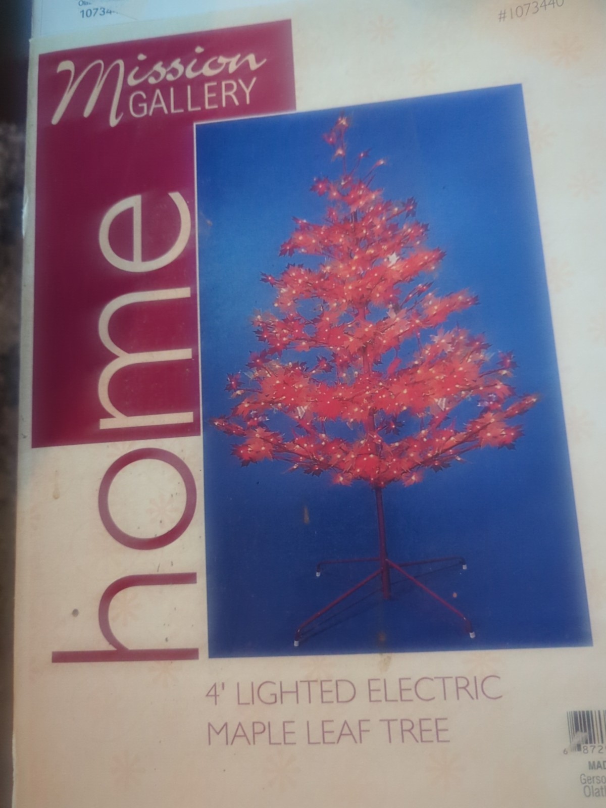 Mission Gallery Home 4-ft Lighted Maple Leaf Tree Thanksgiving Grateful Canada