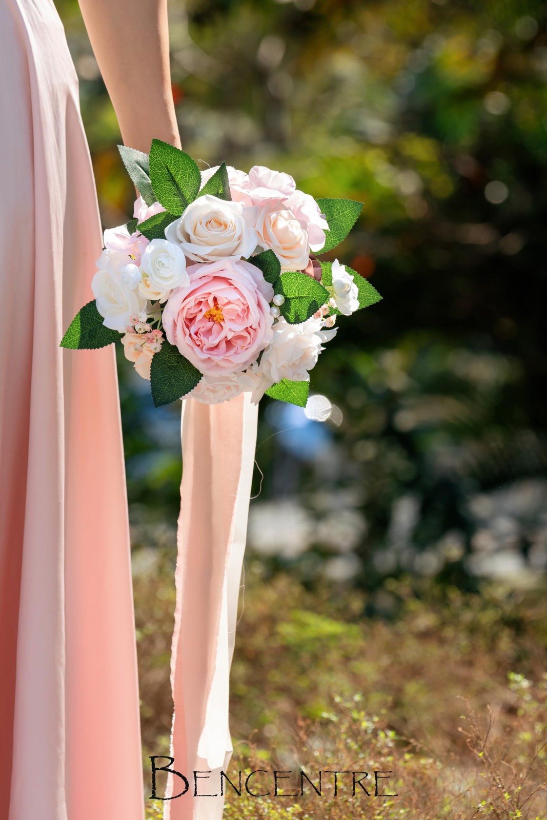 7 Inch Blush Wedding Bouquet for Bride Bridesmaid,Small Wedding Bouquet, for …
