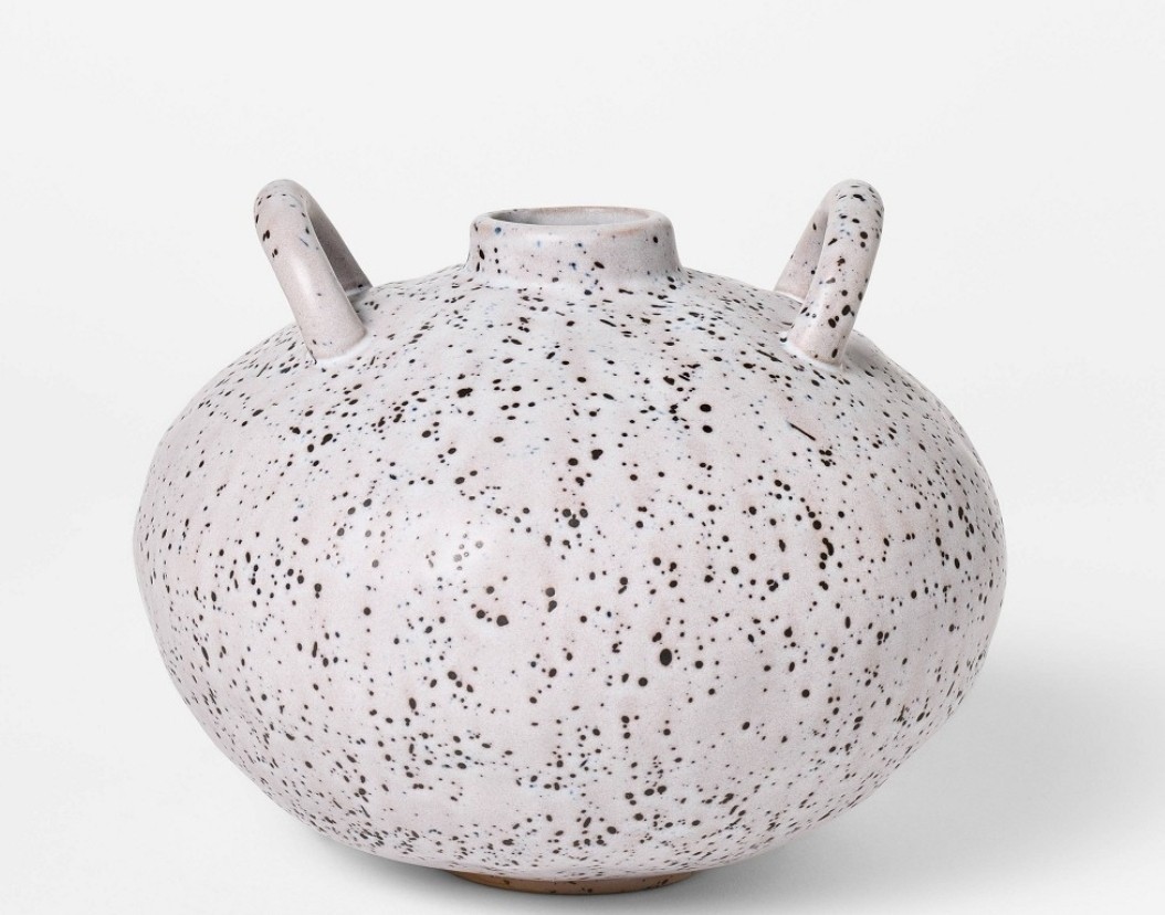 Small Matte Ceramic Speckle Glaze Vase Threshold Aroma designed with Studio