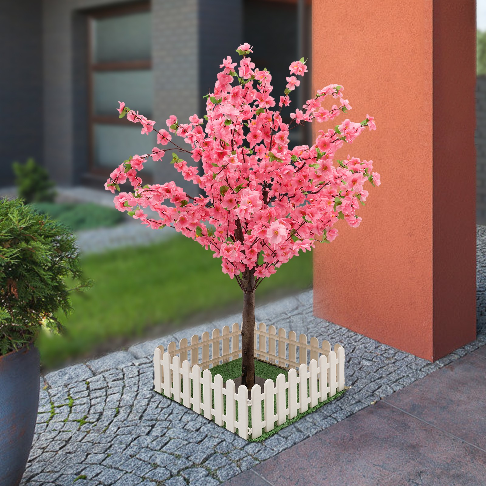 1.2m Artificial Cherry Blossom Tree Fake Sakura Tree For Bridal Bouquets Decor