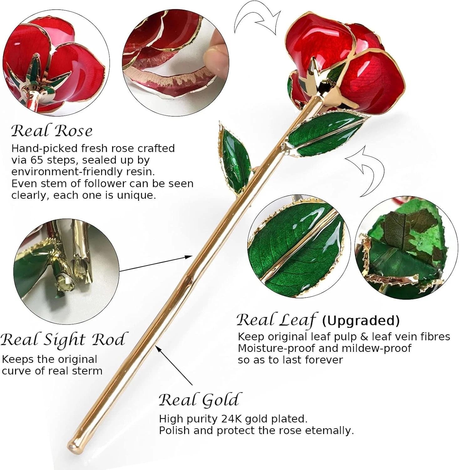 Luxurious 24k Gold Dipped Infinity Rose – Eternal Beauty for Every Occasion