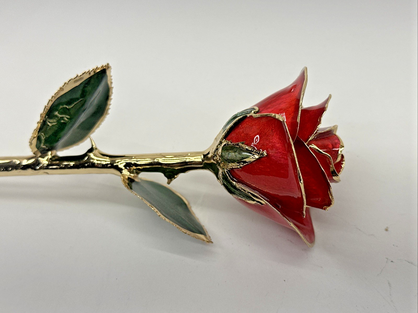24k Gold Accent Roses Steven Singer Red & Gold & Golden Blooming Rose
