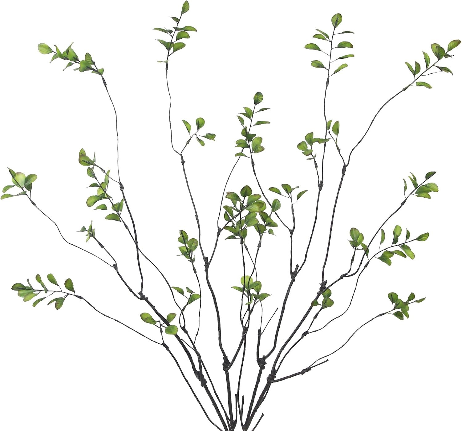 4 Pcs Artificial Greenery Stems Plants 35.4″ Faux Branches for Vase Filler Fake