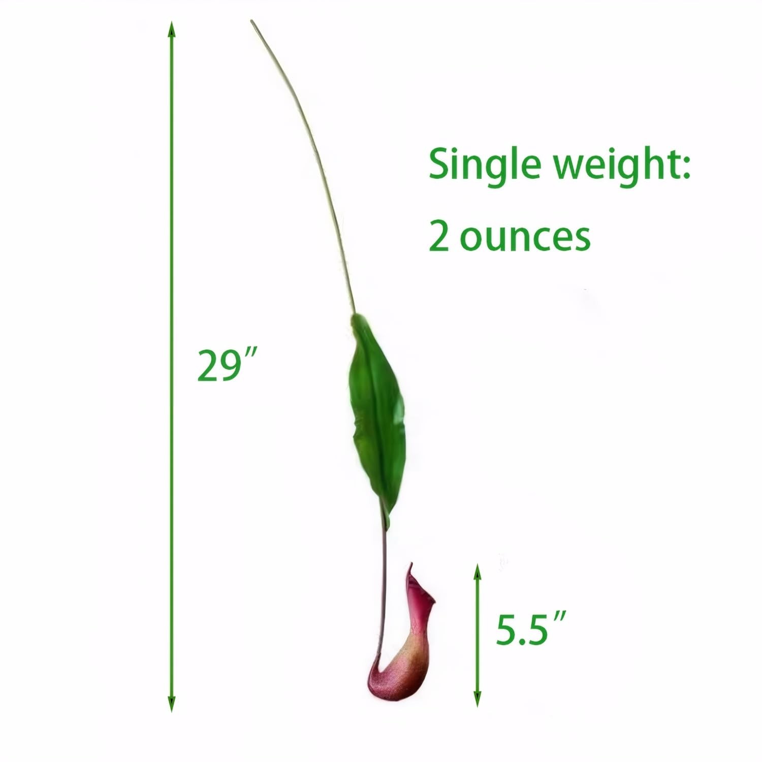 Evlasumflow 29″ Artificial Nepenthes 3pcs Faux Pitcher Plant Carnivorous Hang…