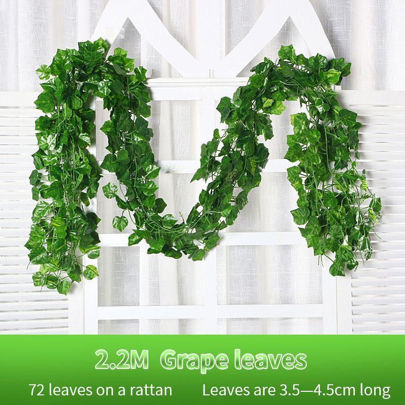 2.2m Artificial Ivy Leaves Garland Vine Creeper Plant Home And Garden Decor NEW