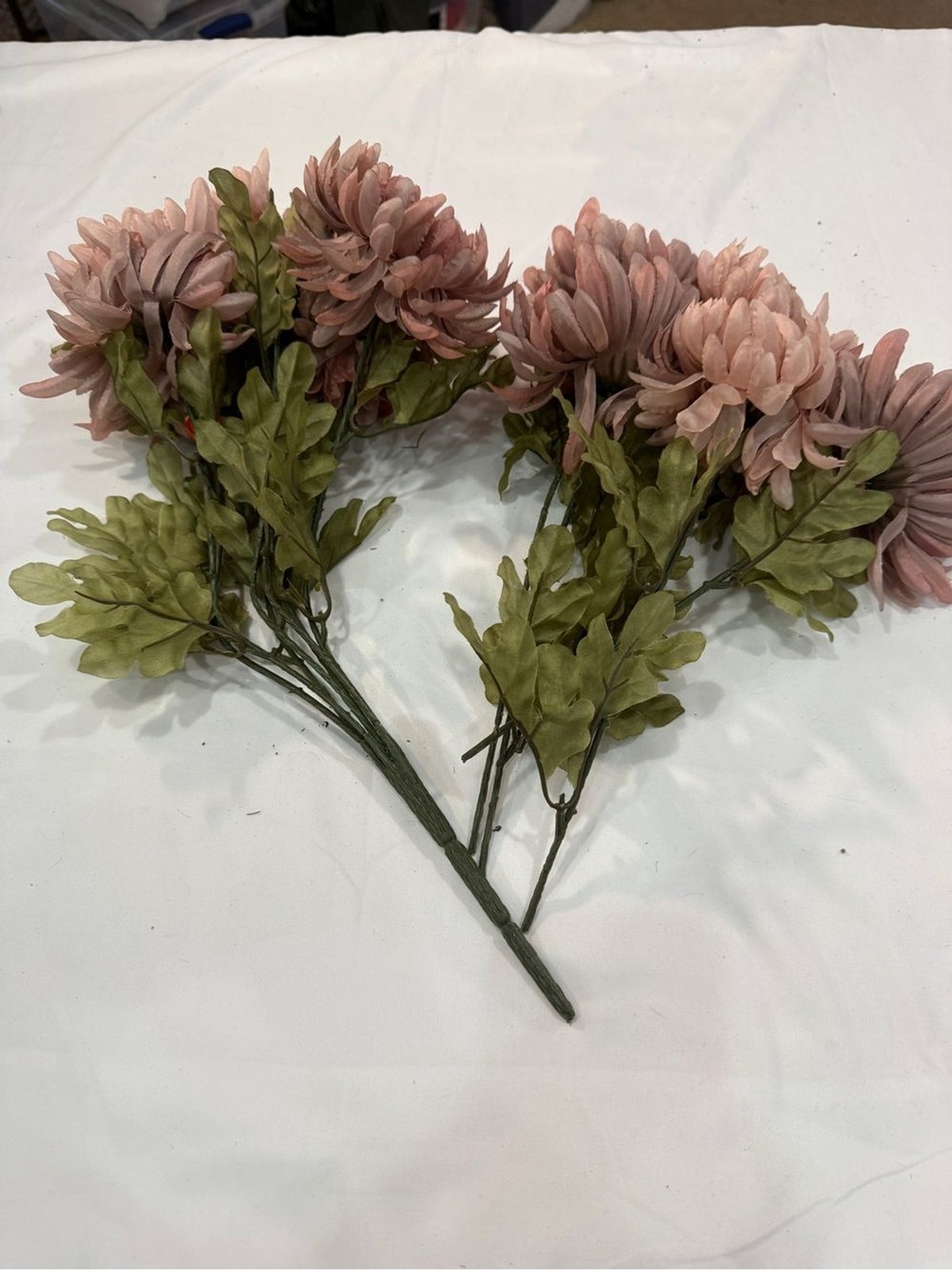 Faux Pink Chrysanthemum Stem Bundle