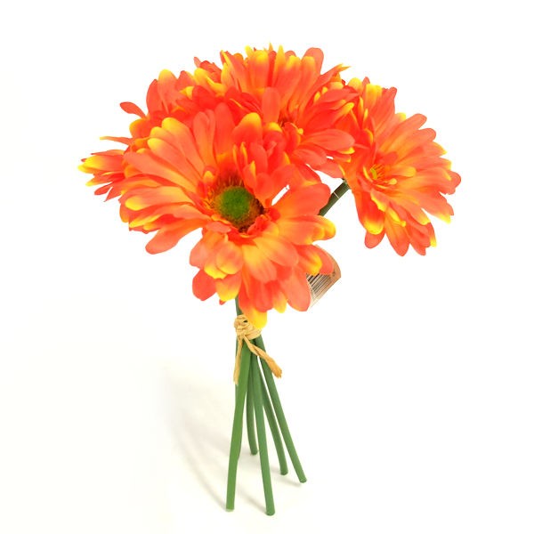 Large Gerbera Daisy Bundle w/6 Blooms For Decorations, Bridal Showers – Orange