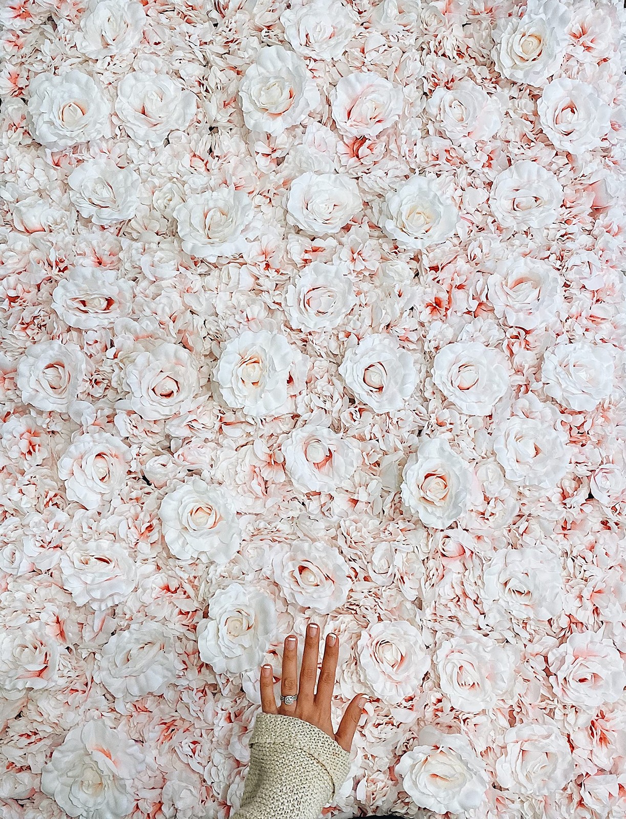 Blush Blooms Decor Flower Panels for Flower Wall (6 Pack) 24 Inch by 16 Inch