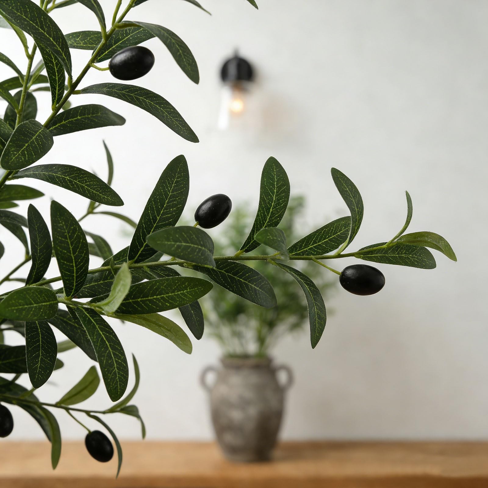 4PCS 39 Inches Olive Tree Branches for Vase Artificial Greenery Stems Realist…