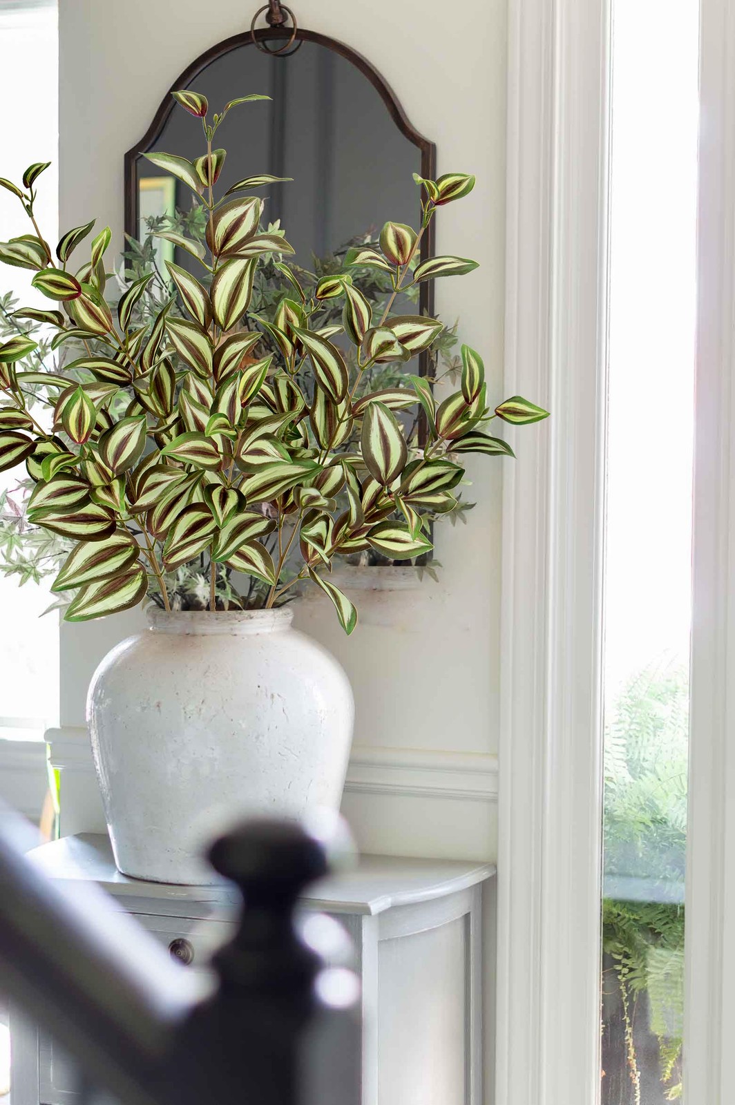 3Pcs Artificial Greenery Stems 29.5 inch Faux Branches for Vase Tradescantia …