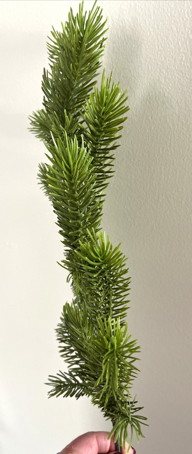 NEW Set Of 2 Large Realistic Artificial Plastic Juniper Pine Branches 24″ Green