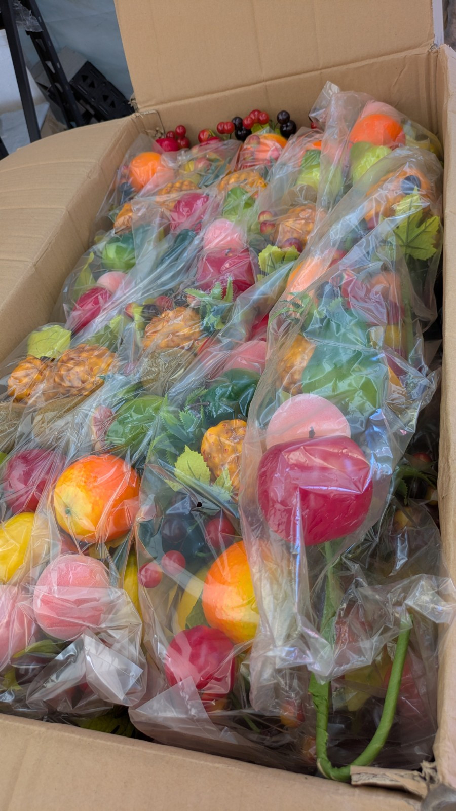 Tropical Mix Fruit Swag for Wall, Home/ Kitchen Decoration, 20″ Long F5Y56 New