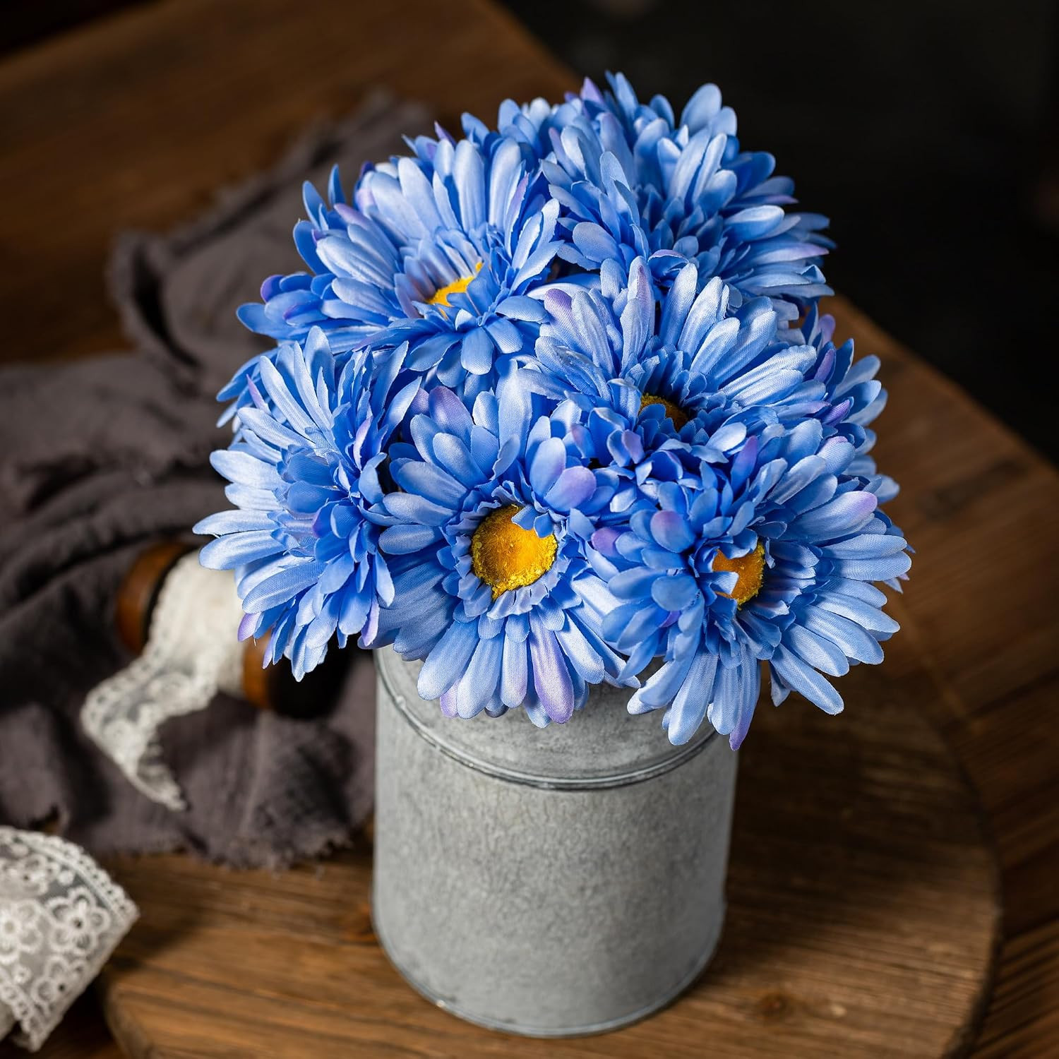 Artificial African Daisies Flowers African Daisy Silk Flowers Artificial Gerb…