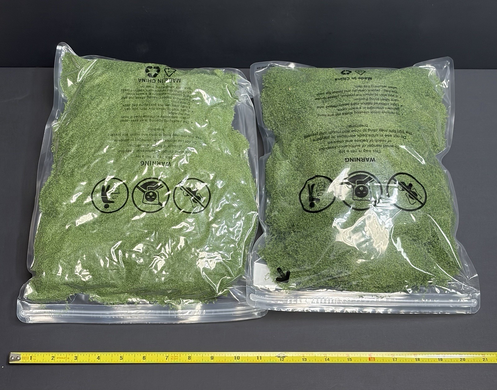 15 Ounces Fake Moss for Plants, Dual-Color Artificial Moss for Crafts