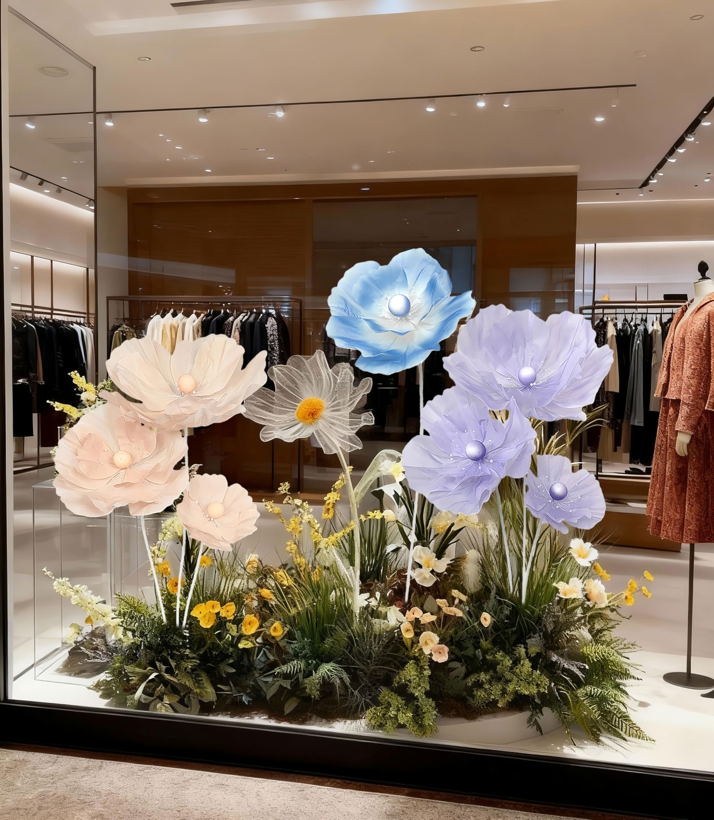 Giant Life Size Artificial Flowers with Stand, Extra Large Foam Silk Flowers …