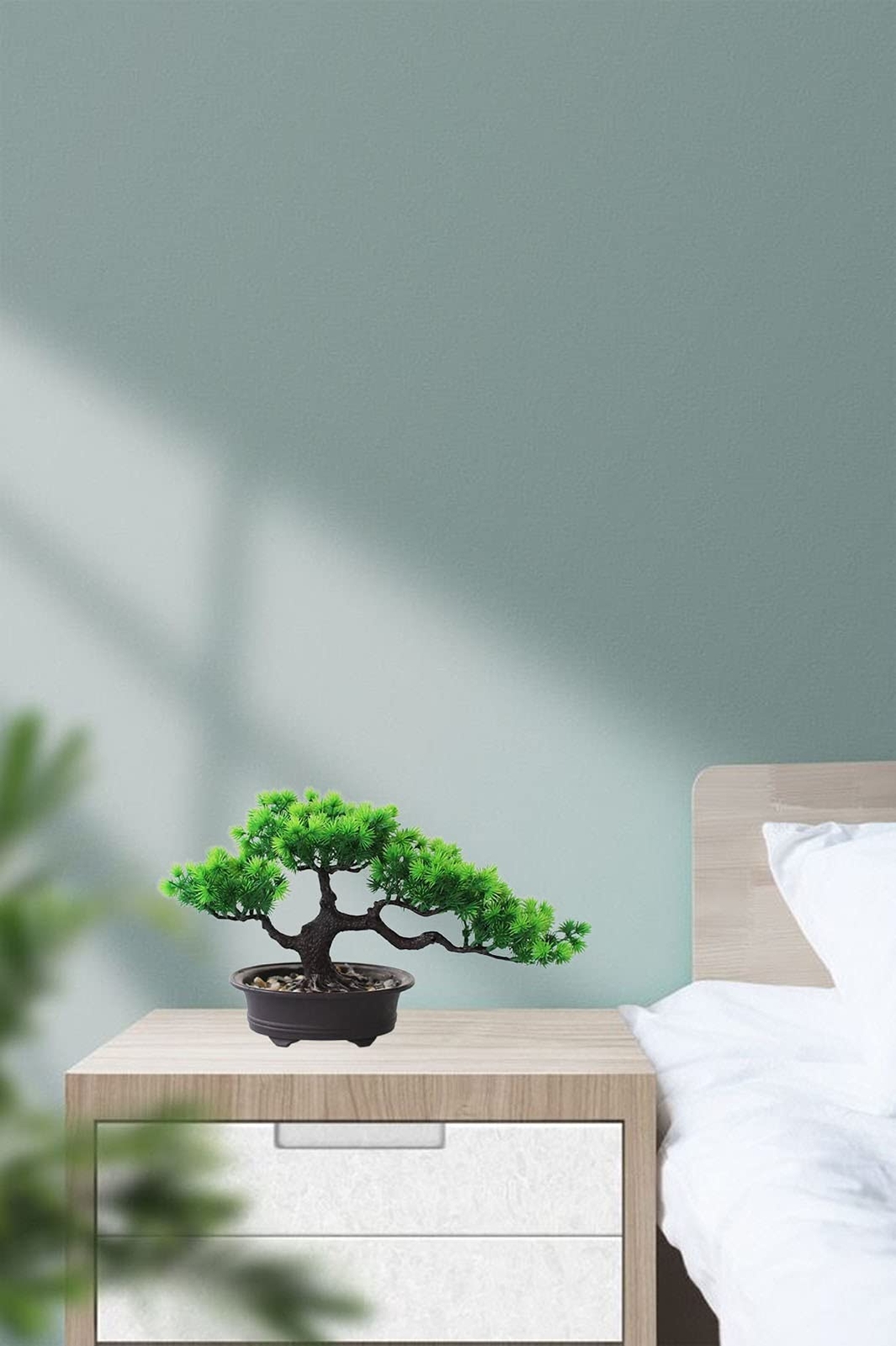 Artificial Bonsai Tree Fake Plant Decoration Potted Tree Faux House Plants Sm…