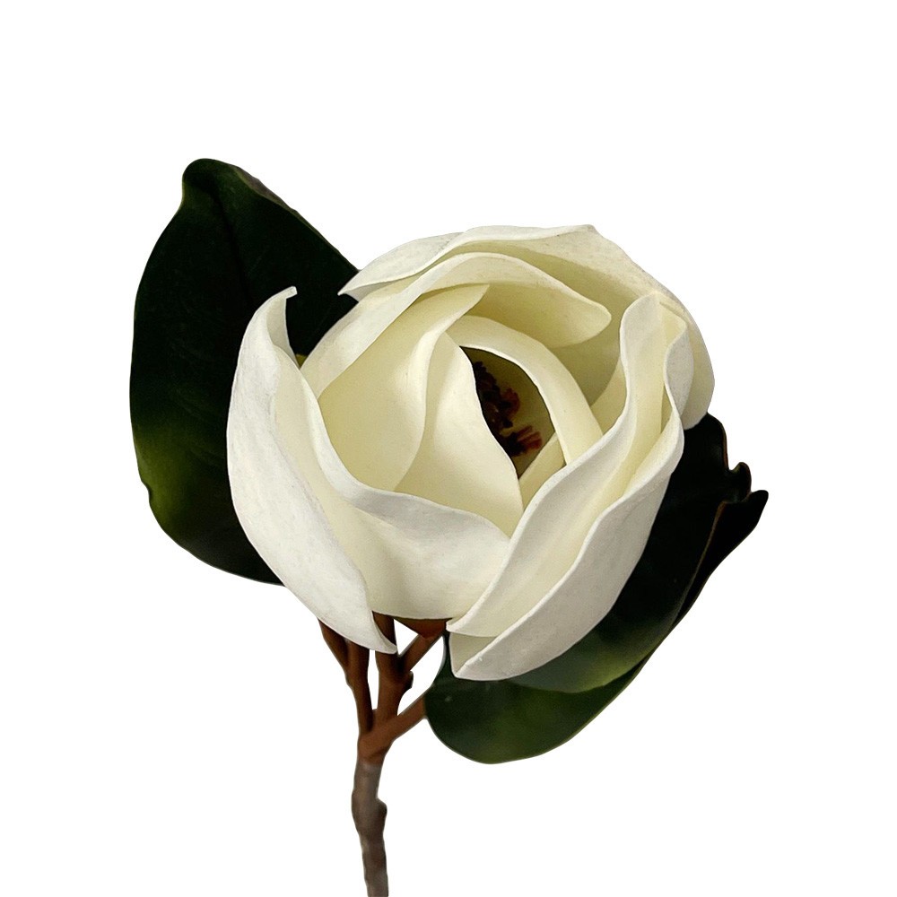 12 Pcs 32″ Real Touch Magnolia Stem Artificial Magnolia Flower Silk Floral