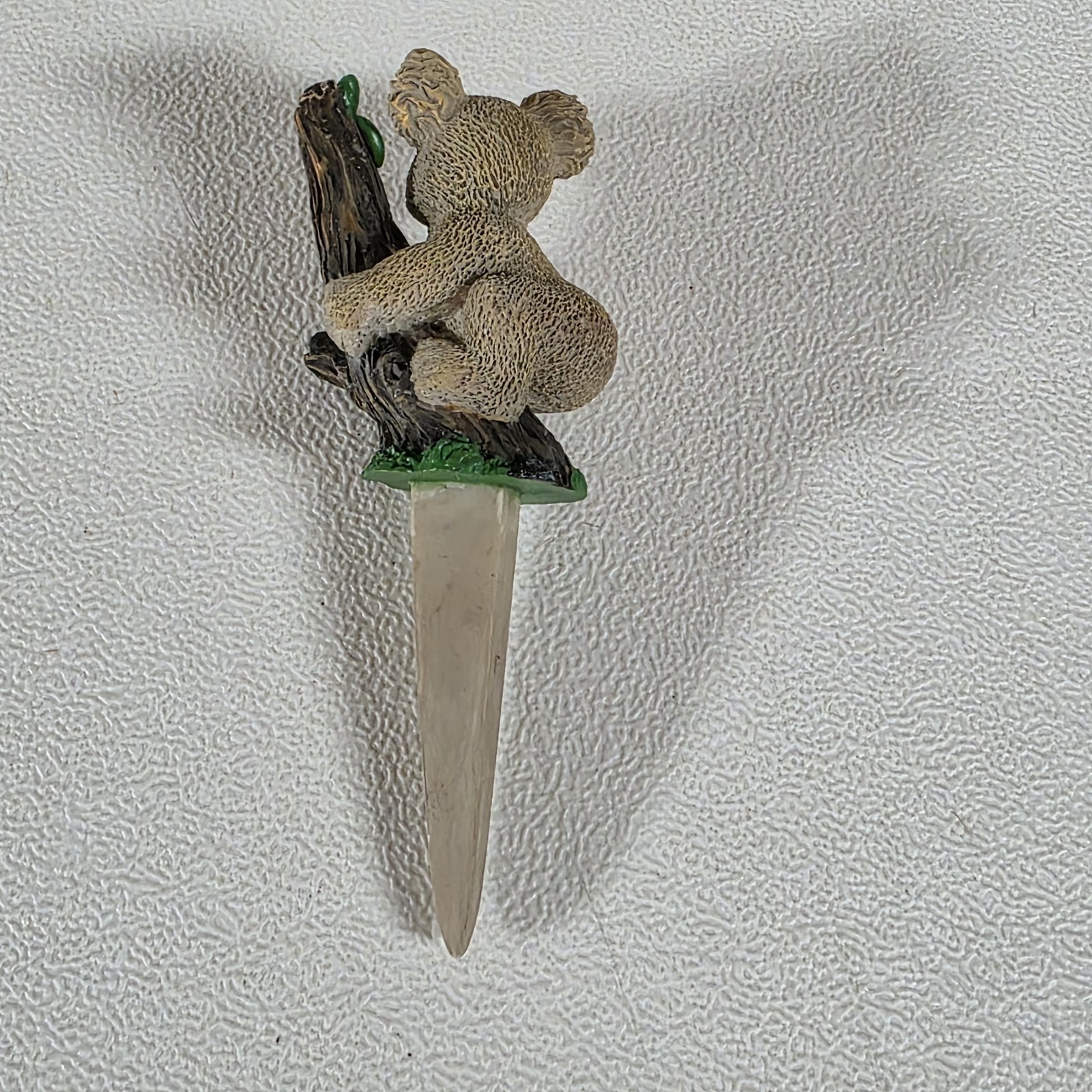Koala Climbing Tree Plant Pick Flower Pot Decor Indoor Outdoor Figure Wide Post
