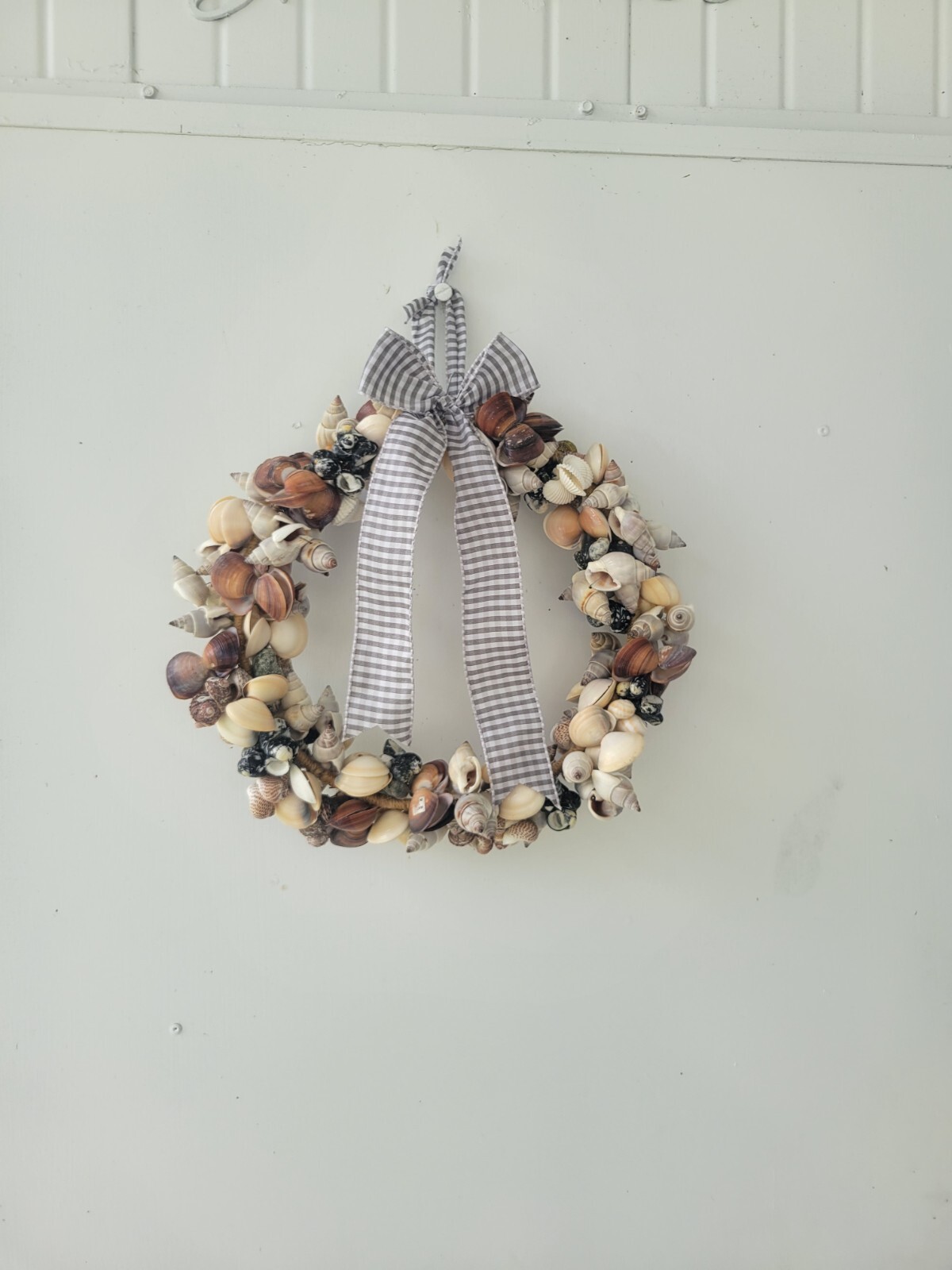 Sea Shell Wreath Handmade Nautical Coastal Beach Door Wall Home Decor