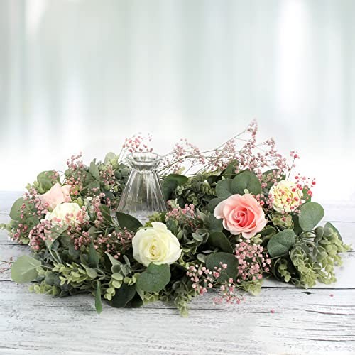FLORLAB 6.2 Ft Long Faux Eucalyptus Garland – Wedding Arch Summer Garland –
