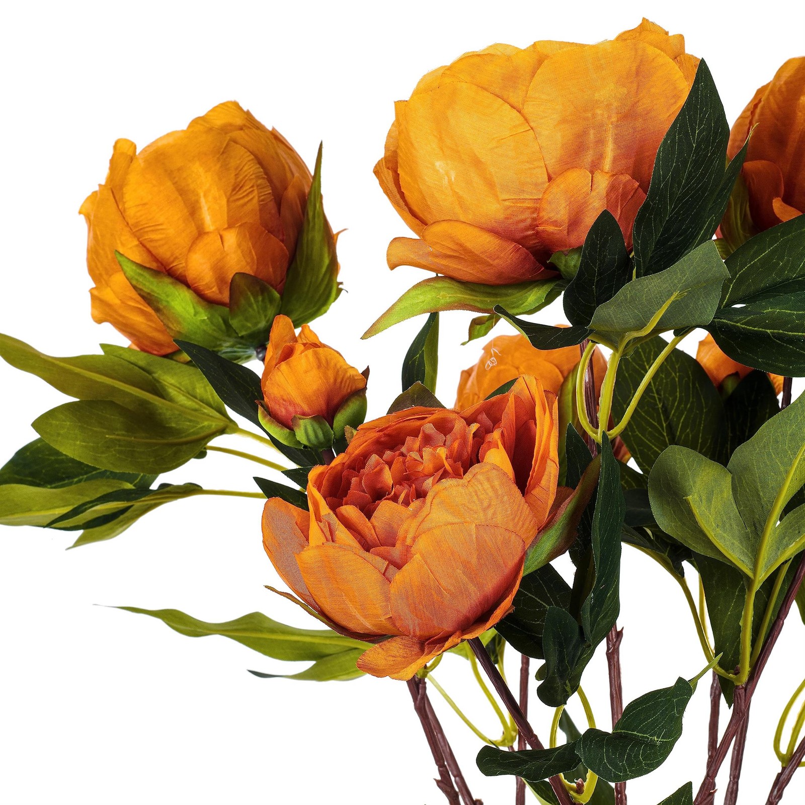 Vickerman 23″ Contemporary Fabric Artificial Peony Spray in Coffee