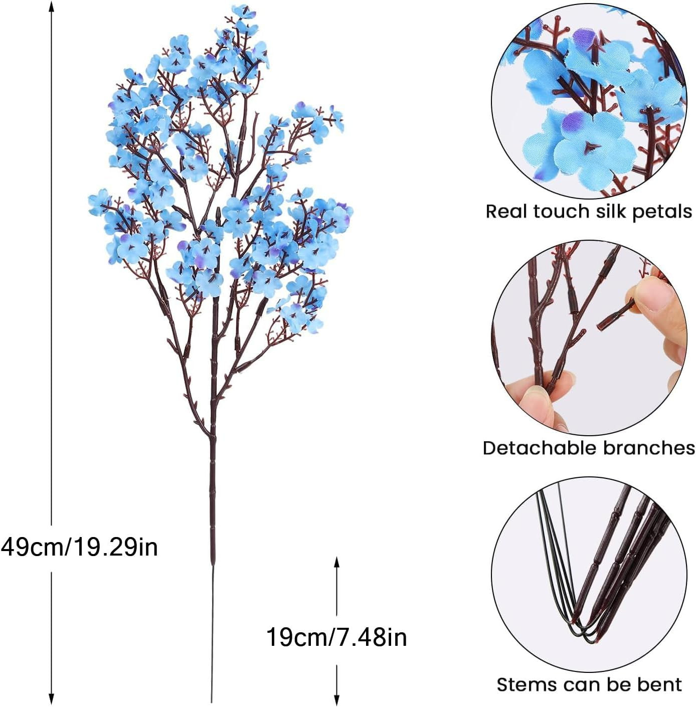 Artificial Silk Flower Bunch Fake Plants Bouquet Garden Wedding Party Decoration