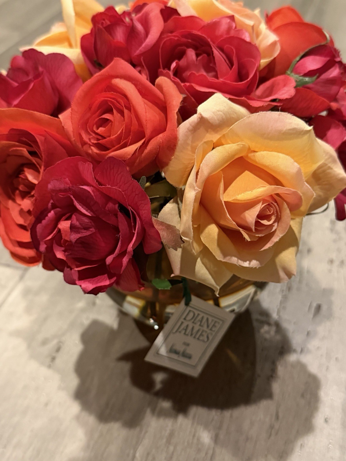 Diane James Home Floral Arrangement Roses New Neiman Marcus