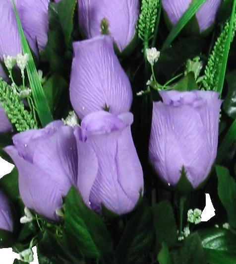 Lavender Rose Silk Flower Large 23″ Bush Home General Indoor Outdoor Decor Craft
